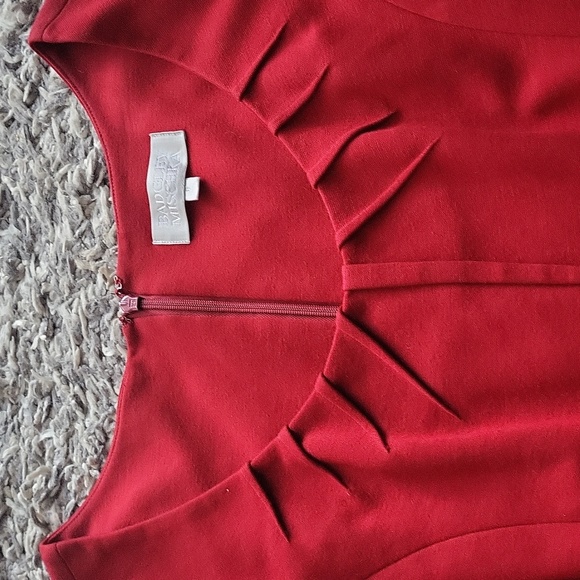 Badgley Mischka Red mini dress Size 8 - Picture 2 of 7